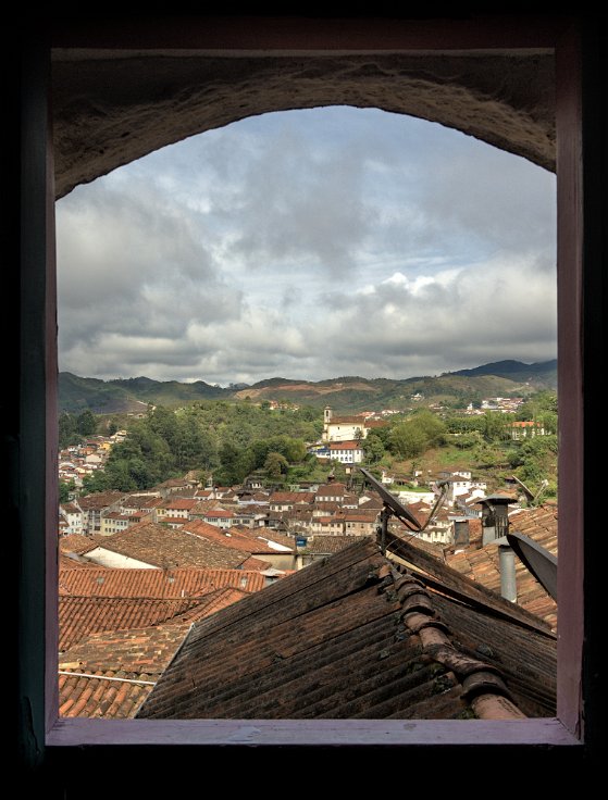 View from Ouro Preto's pousada