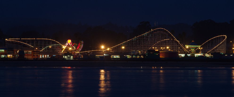 Boardwalk at night