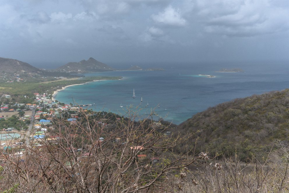 Hazy day over Carriacou