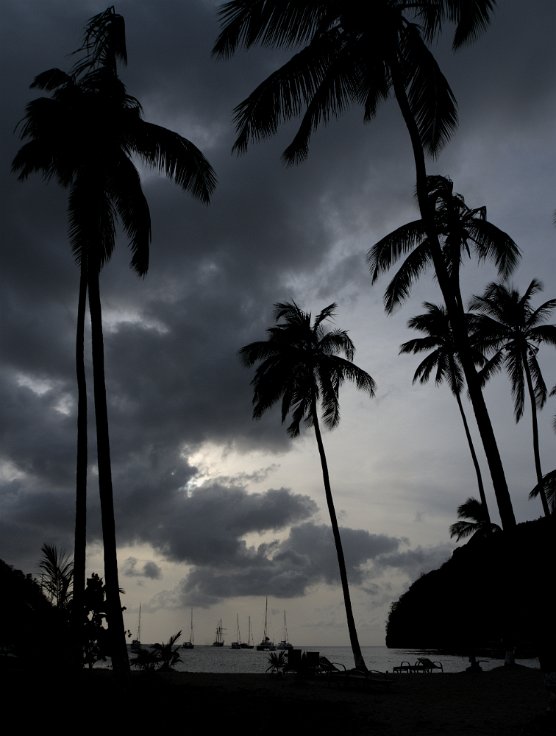 Marigot Bay’s small anchorage