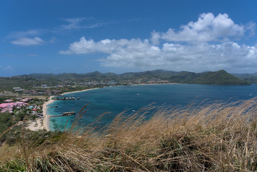 St. Lucia: Rodney Bay from Pigeon Island