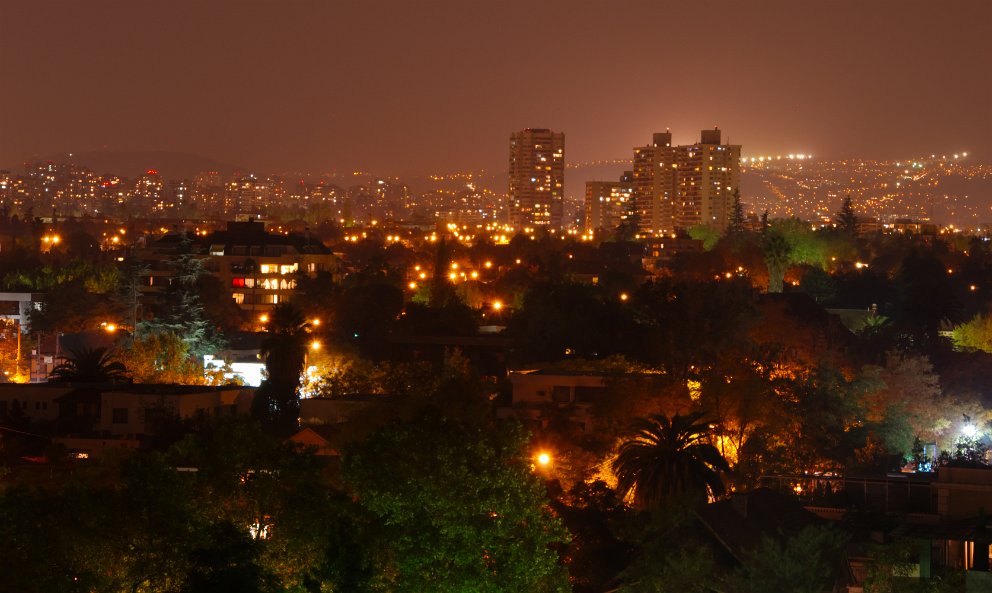 Santiago at night