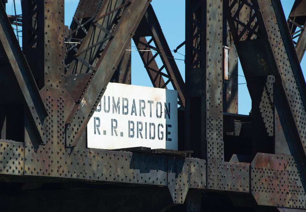Dumbarton Railroad Bridge sign