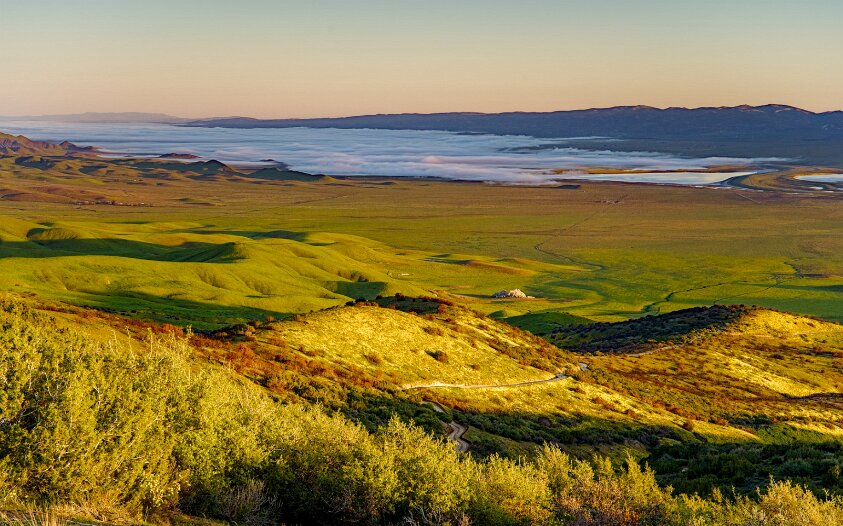 Carrizo Plain from Caliente Mountain