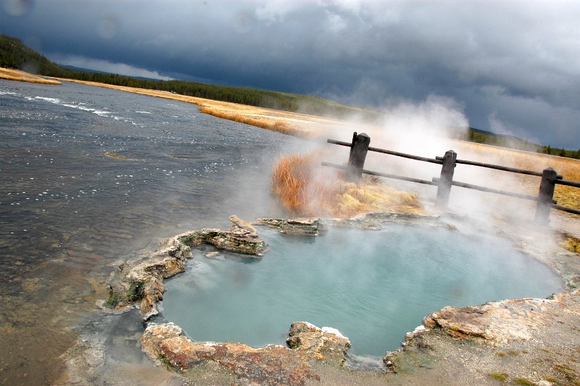 Hot spring by the Firehole River
